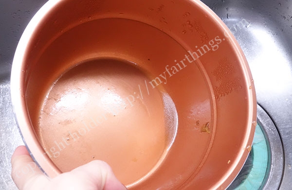 プレッシャーキングプロの内鍋洗う